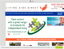 Tablet Screenshot of livingaidsdirect.com